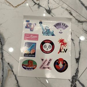 Authentic Louis Vuitton stickers travel edition ✈️🌴💕